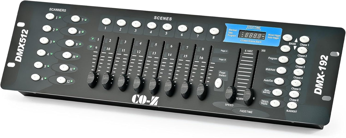 CO-Z 192 DMX 512 Stage DJ Light Controller for Parties and Events