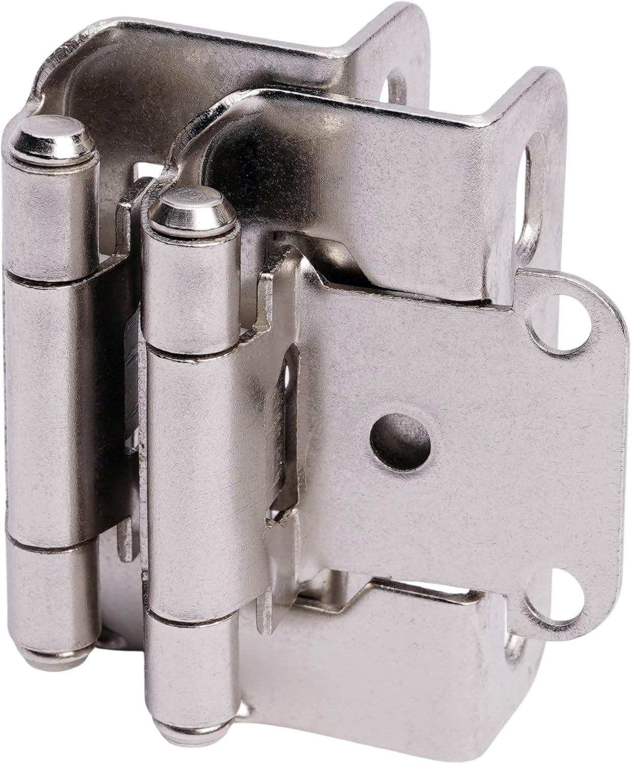 Decobasics 60 Pack Brushed Nickel Cabinet Hinges for Doors