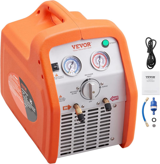 VEVOR 1 HP Dual Cylinder AC Recovery Machine