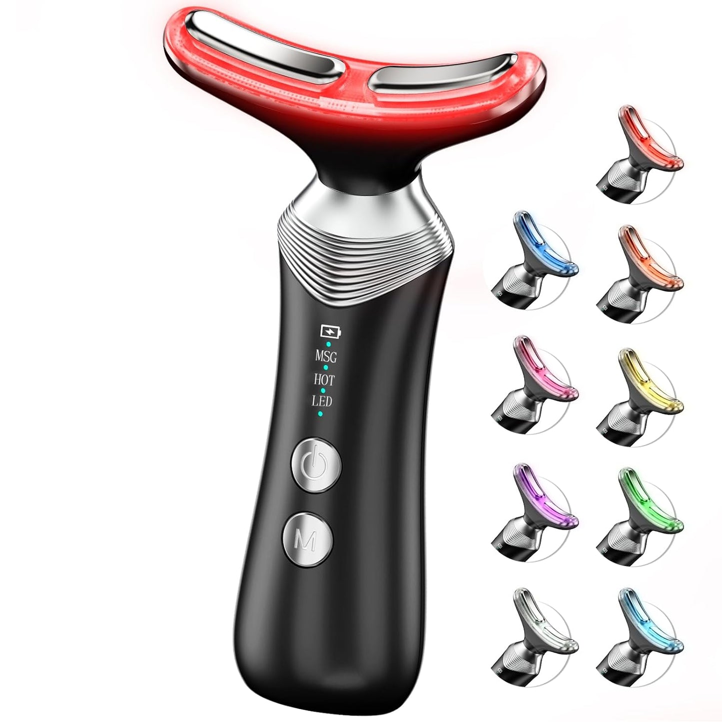 9-in-1 Red Light Therapy Facial Massager for Wrinkles & More