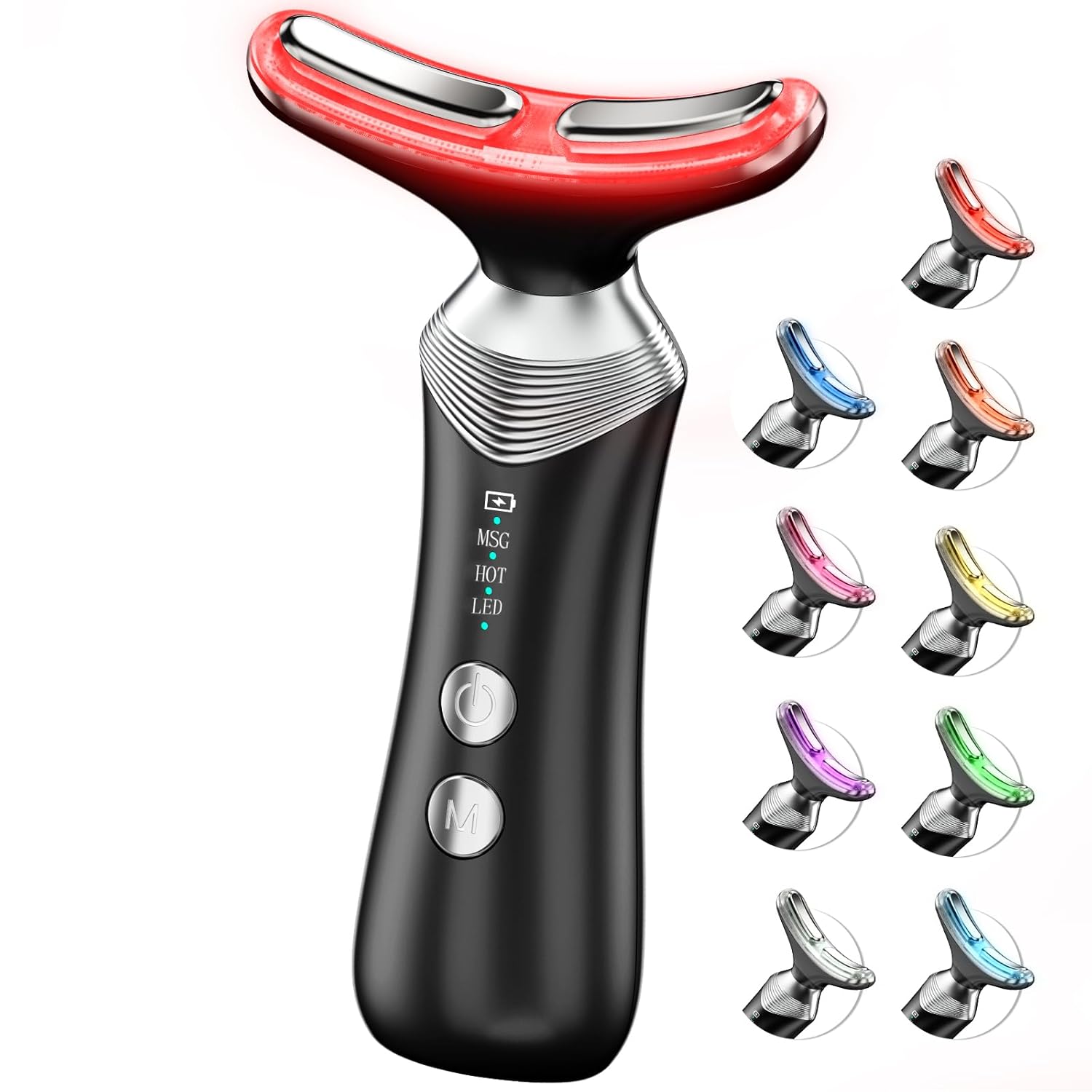 9-in-1 Red Light Therapy Facial Massager for Wrinkles & More