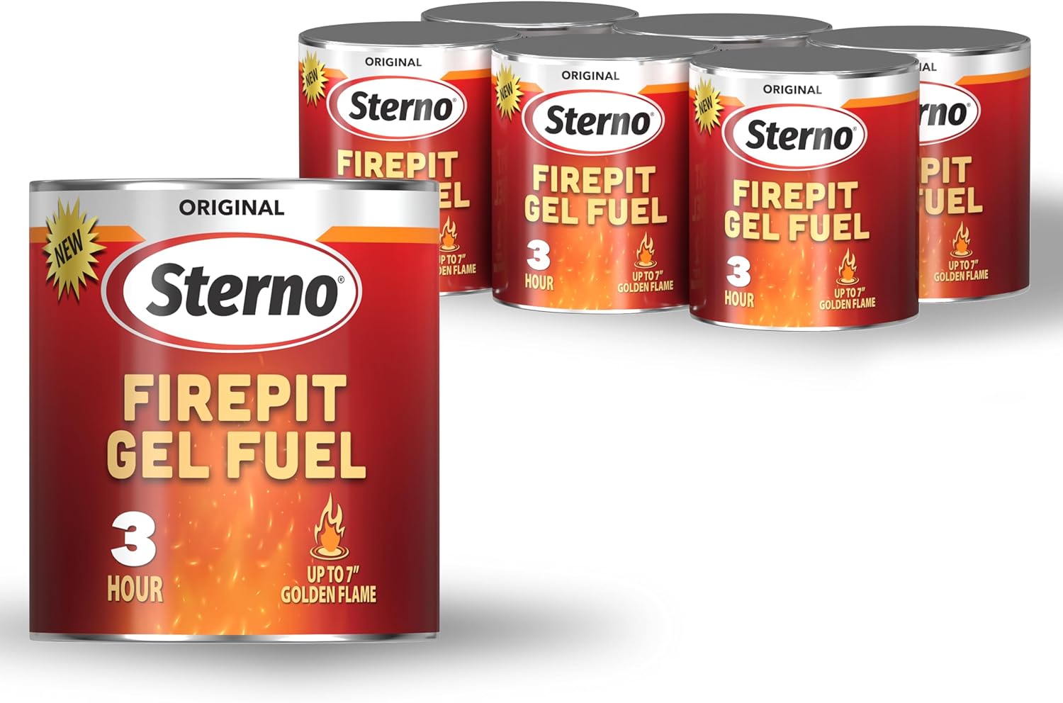 Sterno Firepit Gel Fuel - Smokeless Indoor & Outdoor Burner