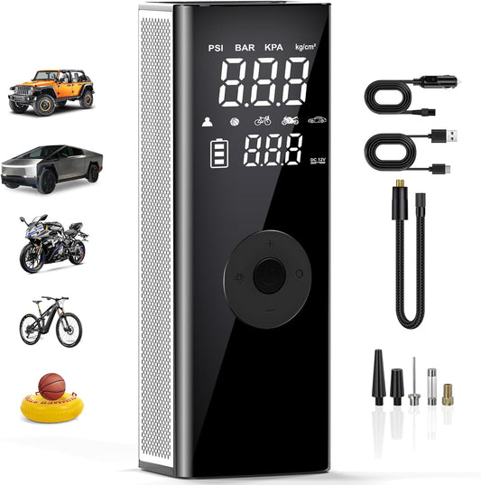 TECBOT Portable Air Compressor - Inflate Anywhere!