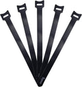 Superun 10 in Reusable Cable Ties 50 Pcs - Adjustable Cord Organizer