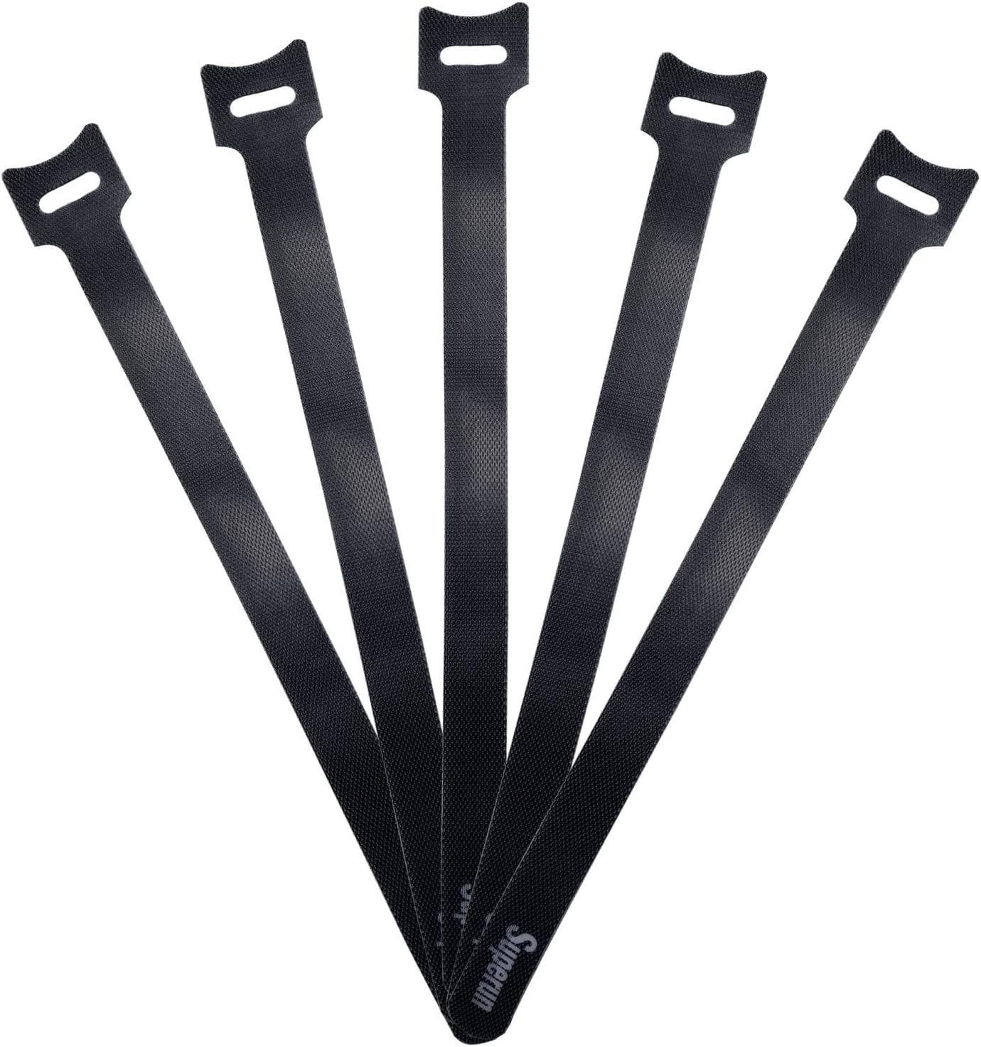 Superun 50 Pcs Black 10 Inch Cable Ties: Fast, Reusable Organizer