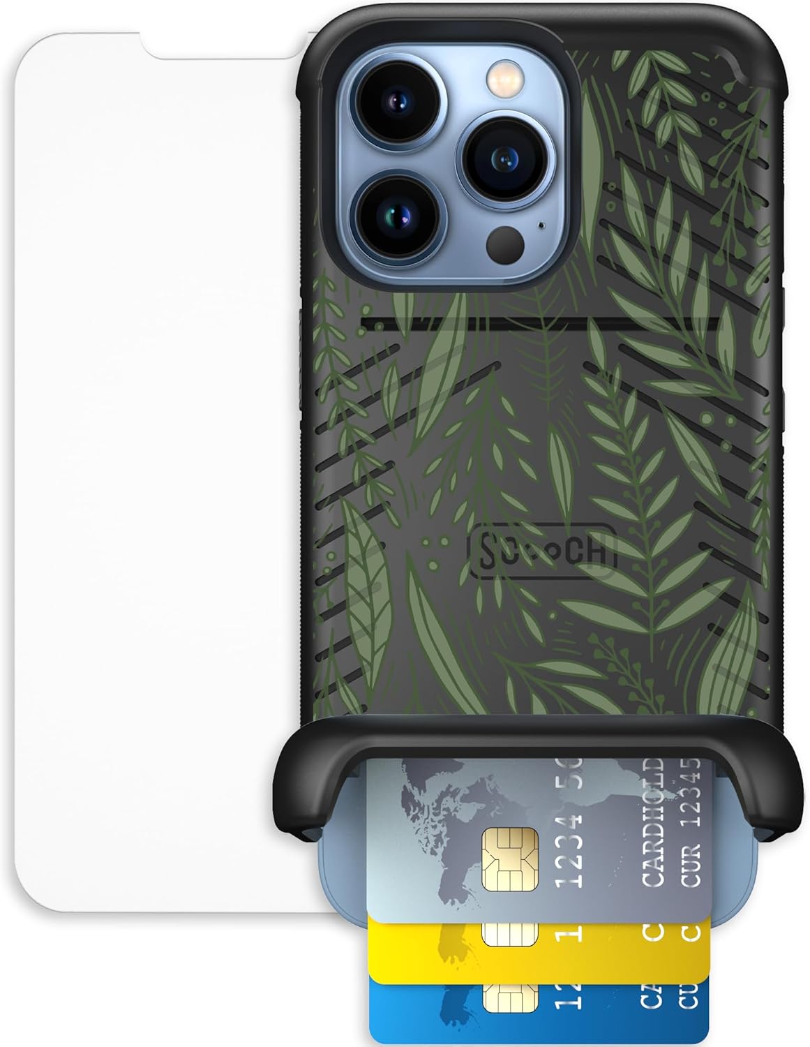 Scooch iPhone 13 Pro Case with Hidden Card Holder and Protection