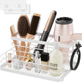 Metal Hair Tool Organizer Wall Mounted Holder - Space Saving 4-Slot