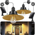 Solar Pendant Light Indoor Outdoor - Pull Cord Solar Shed Chandelier