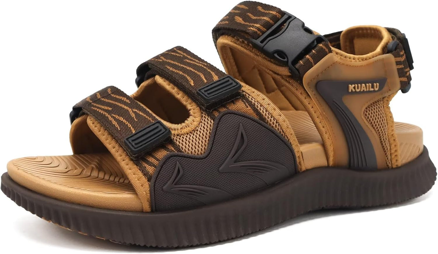 KuaiLu Mens Hiking Sandals with Arch Support for Comfort