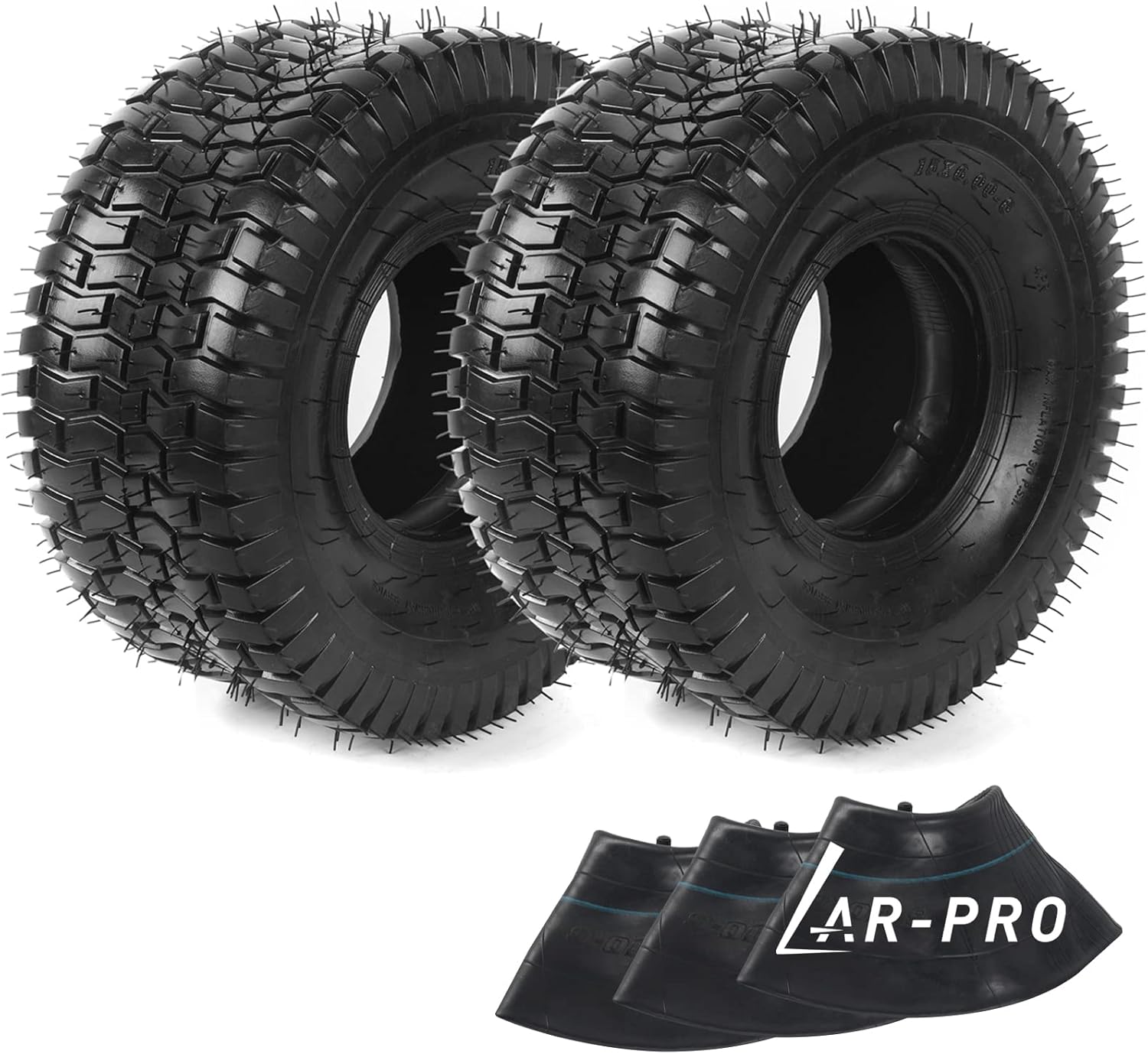 15x6.00-6 Lawn Mower Tires and Tubes Combo Pack for ATVs
