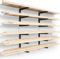 Wood Organizer Lumber Storage Rack Wall Mount - Heavy Duty 1200 LBS