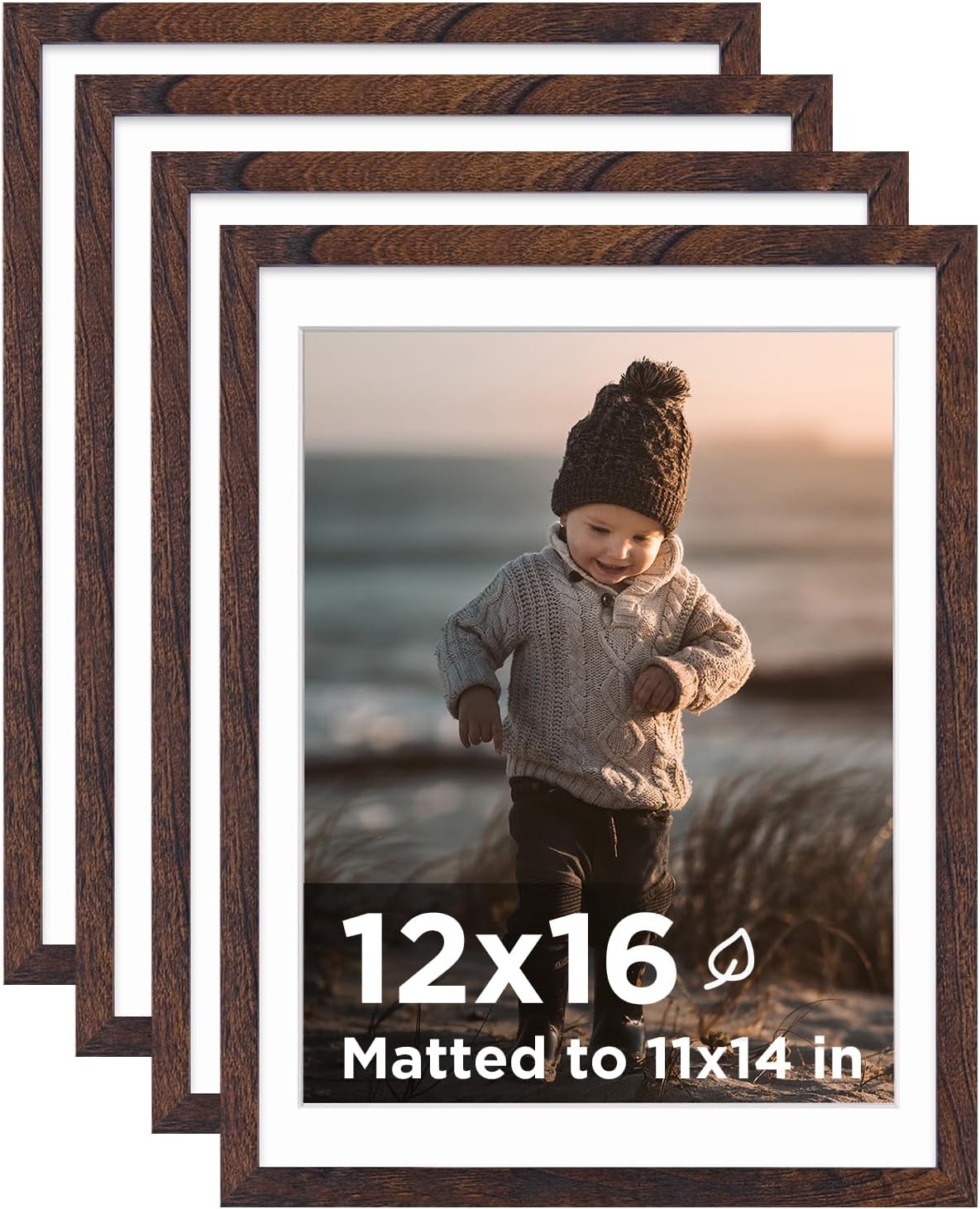 KINLINK 12x16 Picture Frame Set of 4 for Art Wall Display
