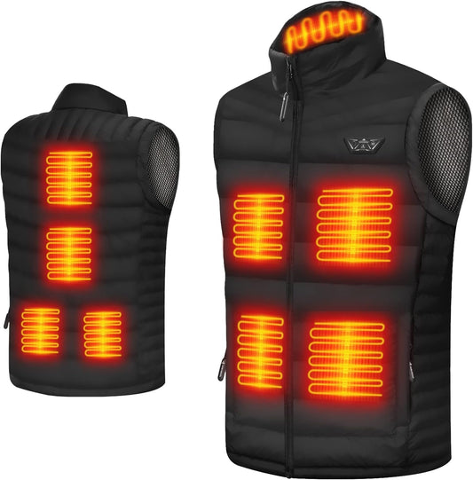 Heated Vest for Men with Battery Pack - Lightweight Electric Jacket