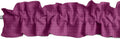 Faux Burlap Sleeve Topper Valance 144in x 9in - No-Itch Window Ruffle