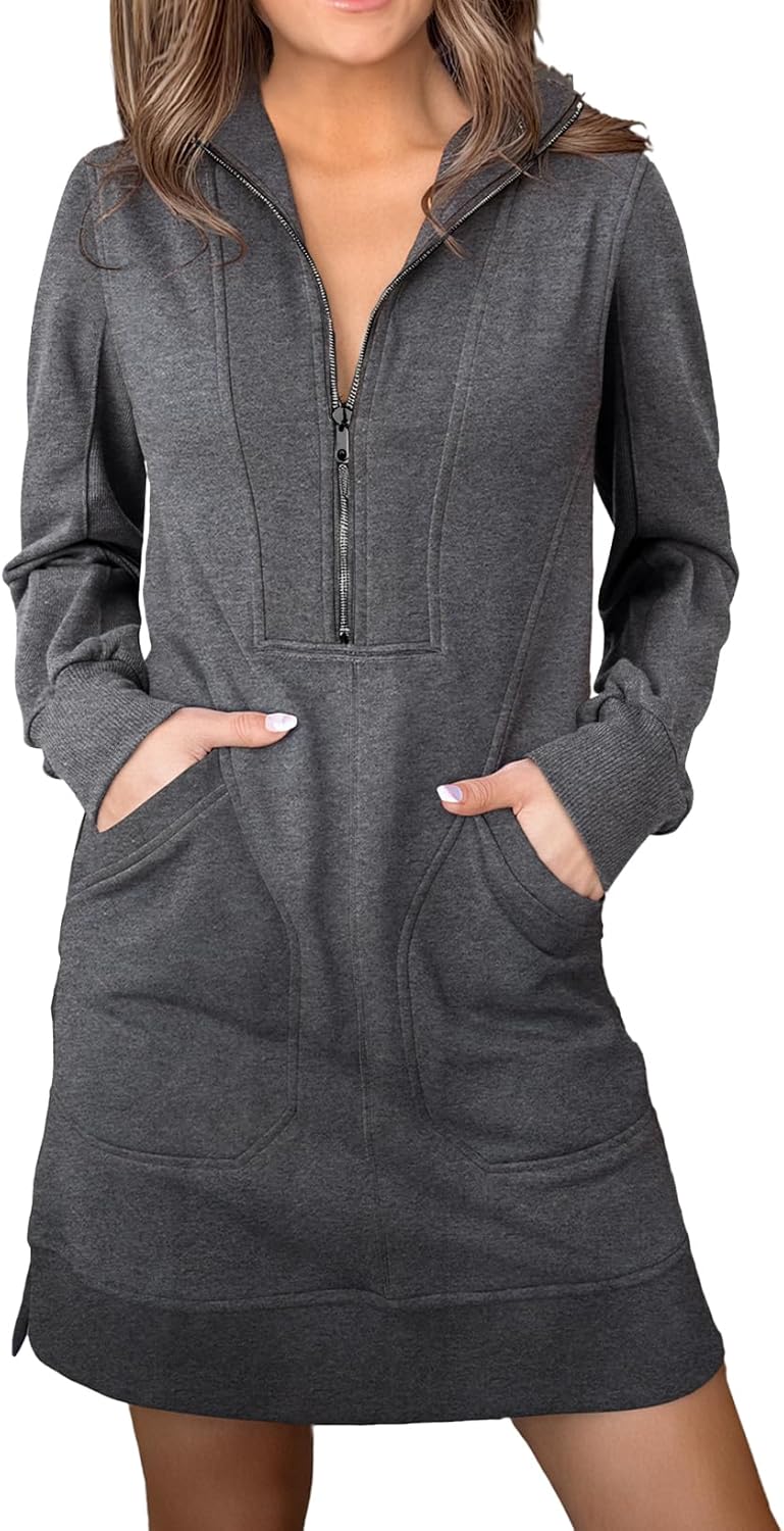 AlvaQ Sweatshirt Dress for Women - Stylish Fall Winter Wear