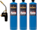 Bernzomatic TS4000 Trigger Start Torch 361524 - Bundle with 3 Propane