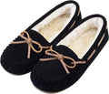 Vonair Womens Moccasin Slippers - Cozy Micro Suede Indoor/Outdoor