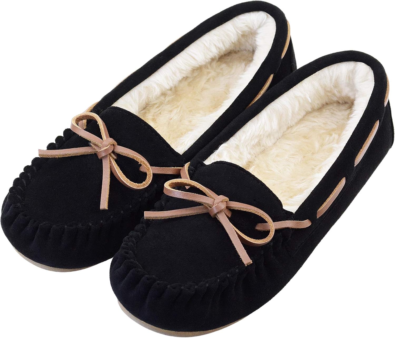 Vonaire Women's Moccasin Slippers for Cozy Indoor & Outdoor Use