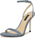 Nine West Reina Heeled Sandals - Sleek Almond Toe Stiletto GLOW