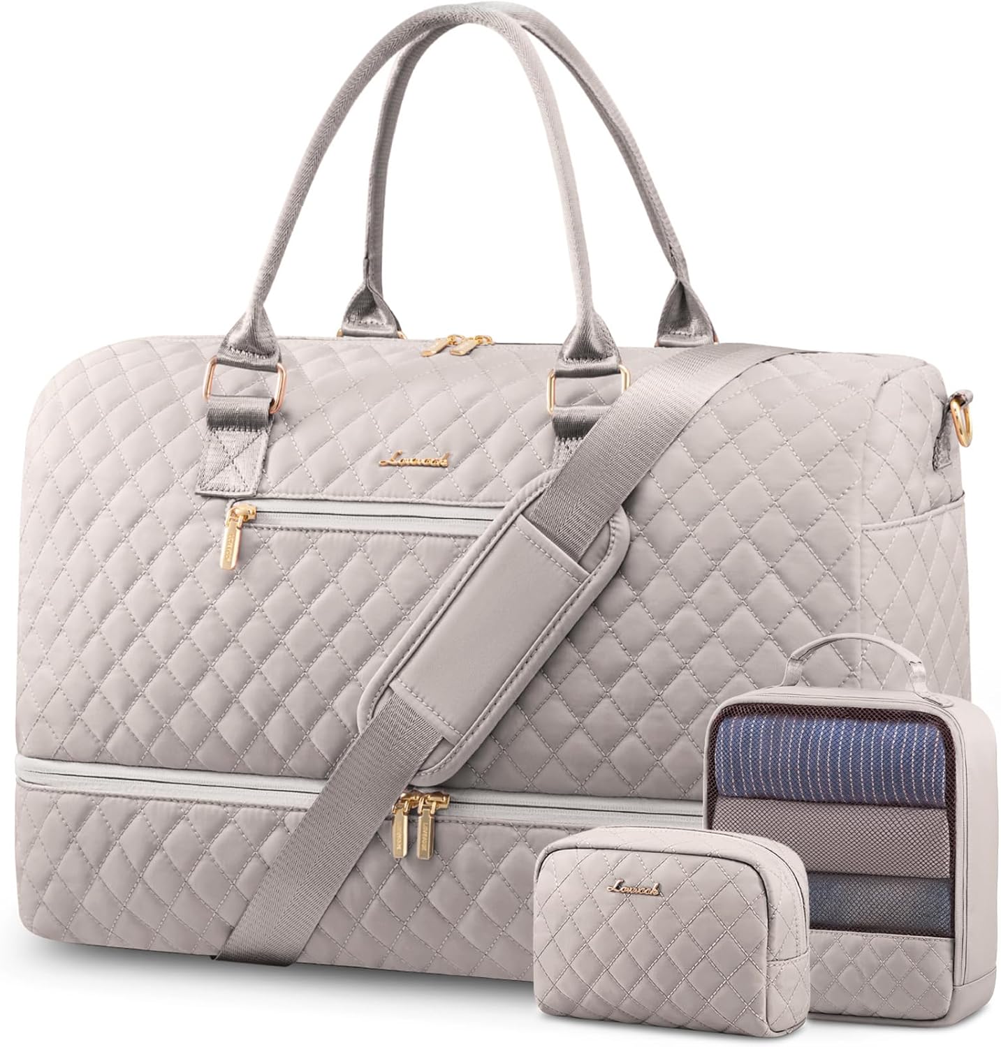 LOVEVOOK Travel Duffle Bag for Women with Shoe Compartment