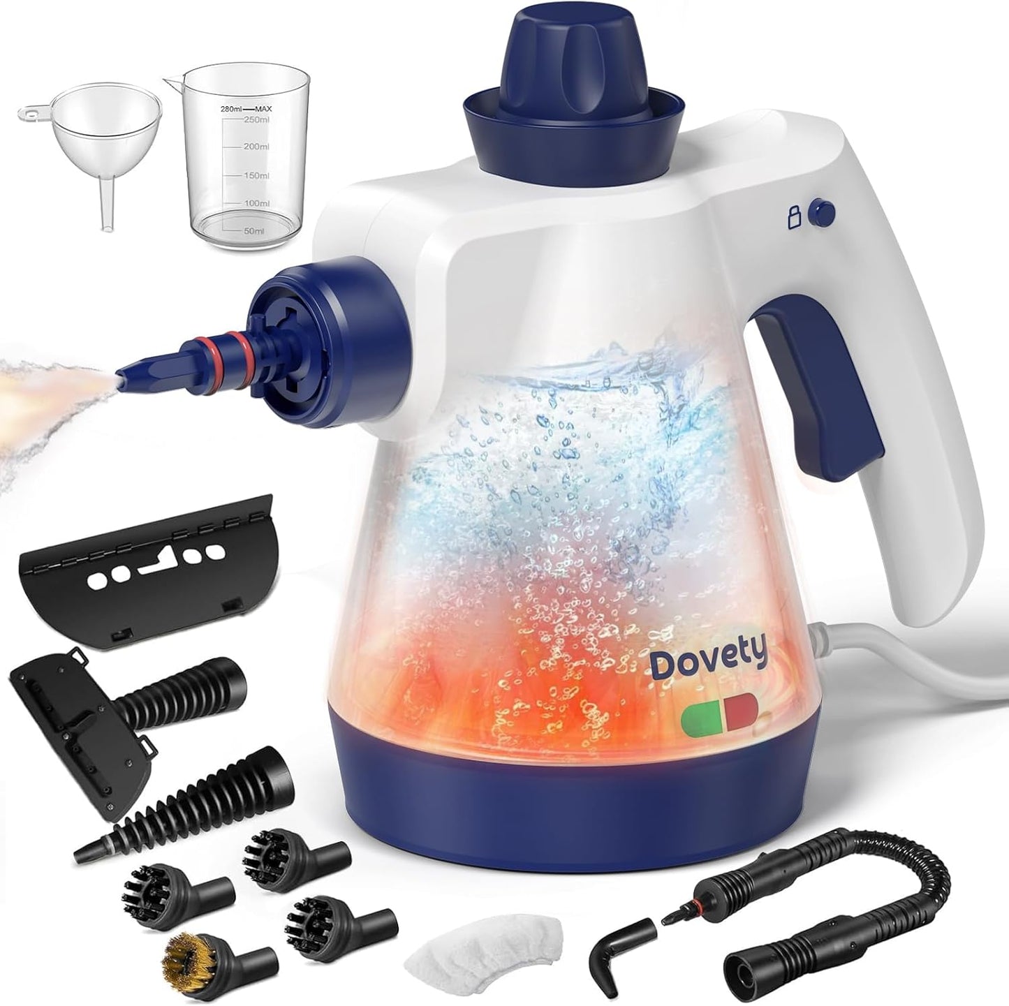 Powerful Handheld Steam Cleaner for Home with 12 Accessories