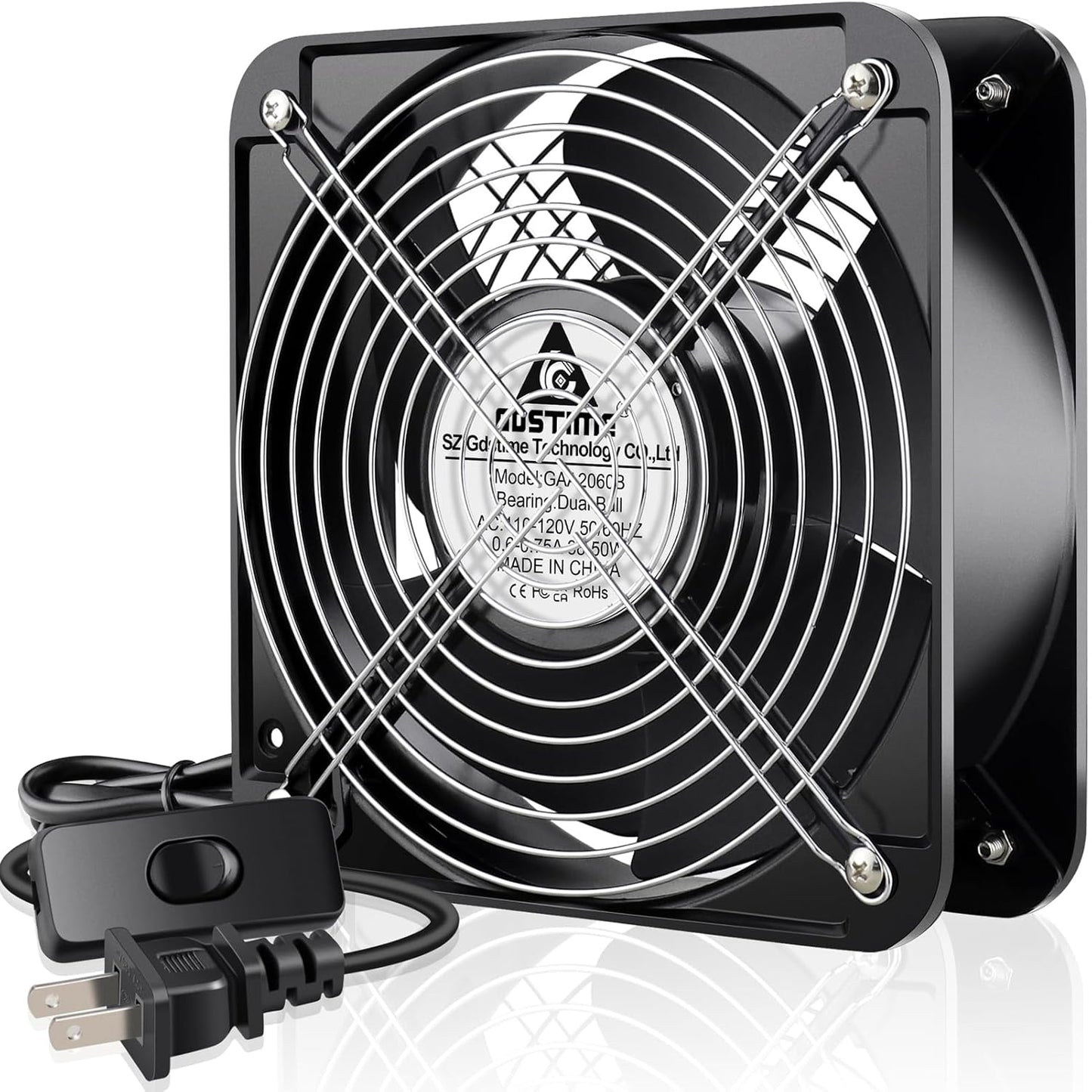 GDSTIME Axial Fan 20060 for Heavy Duty Cooling and Ventilation
