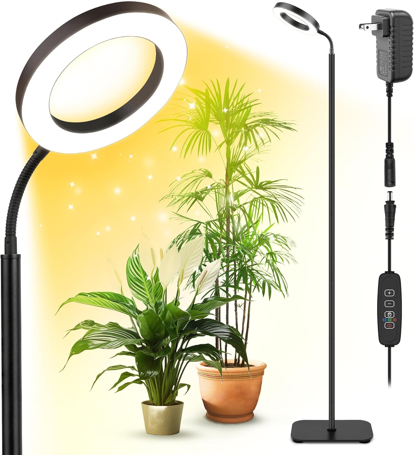 Plant Grow Light for Indoor Plants with Adjustable Height and Timer