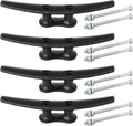 Dock Cleats 8 in Black Electrophoretic Coated - Heavy Duty Boat Cleat
