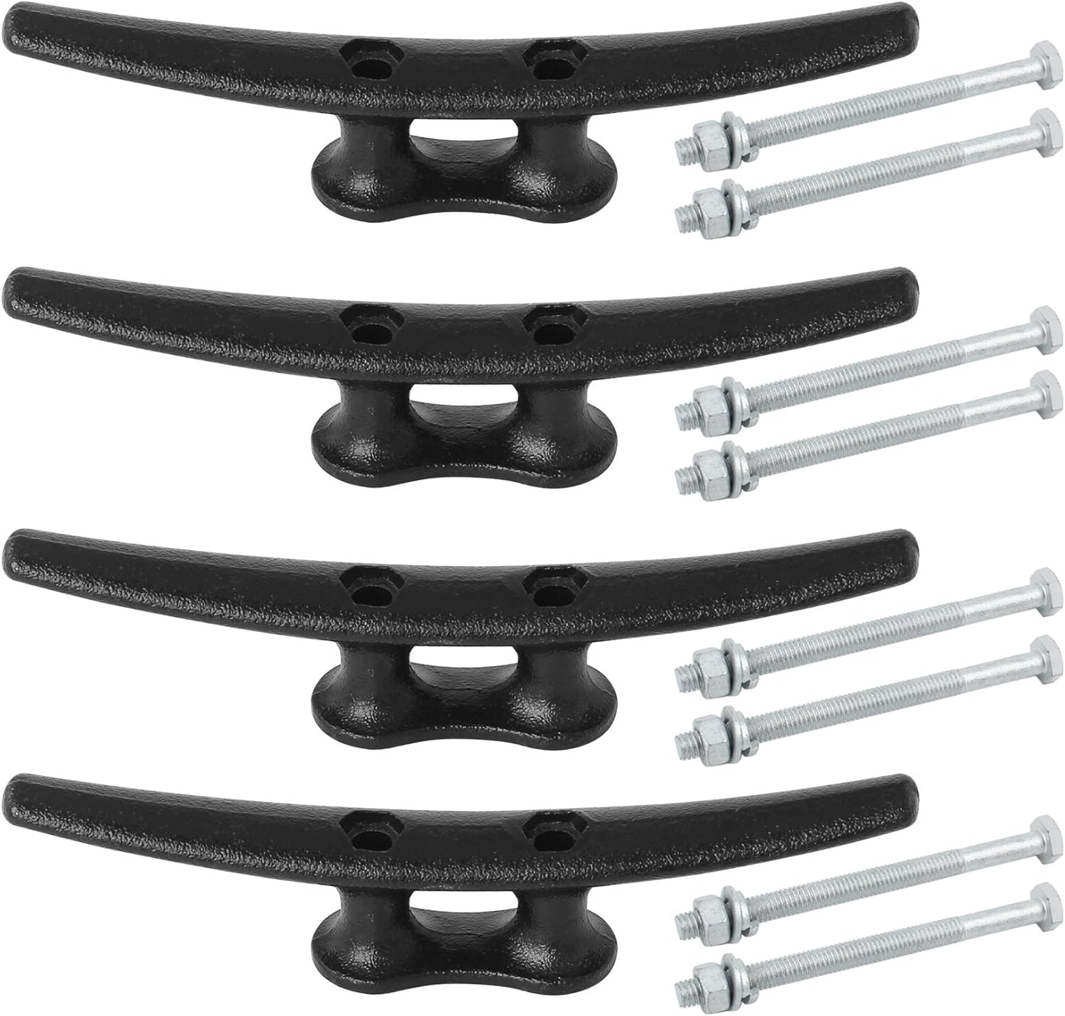 Dock Cleats 8 Inch with Hardware for Secure Boat Tying
