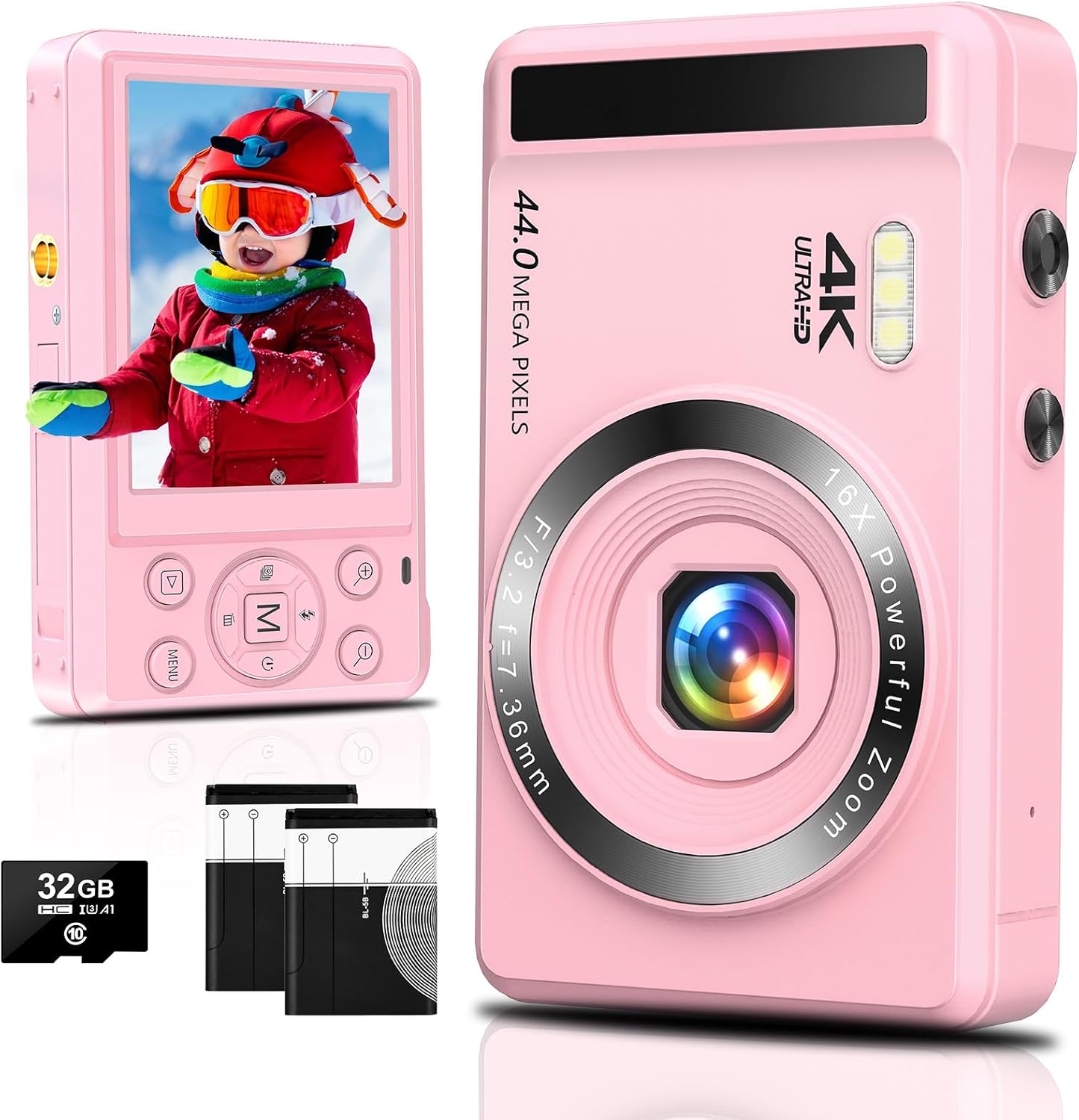 Ultra Sharp 4K Vlog Camera with 44MP - Ideal for Teens!