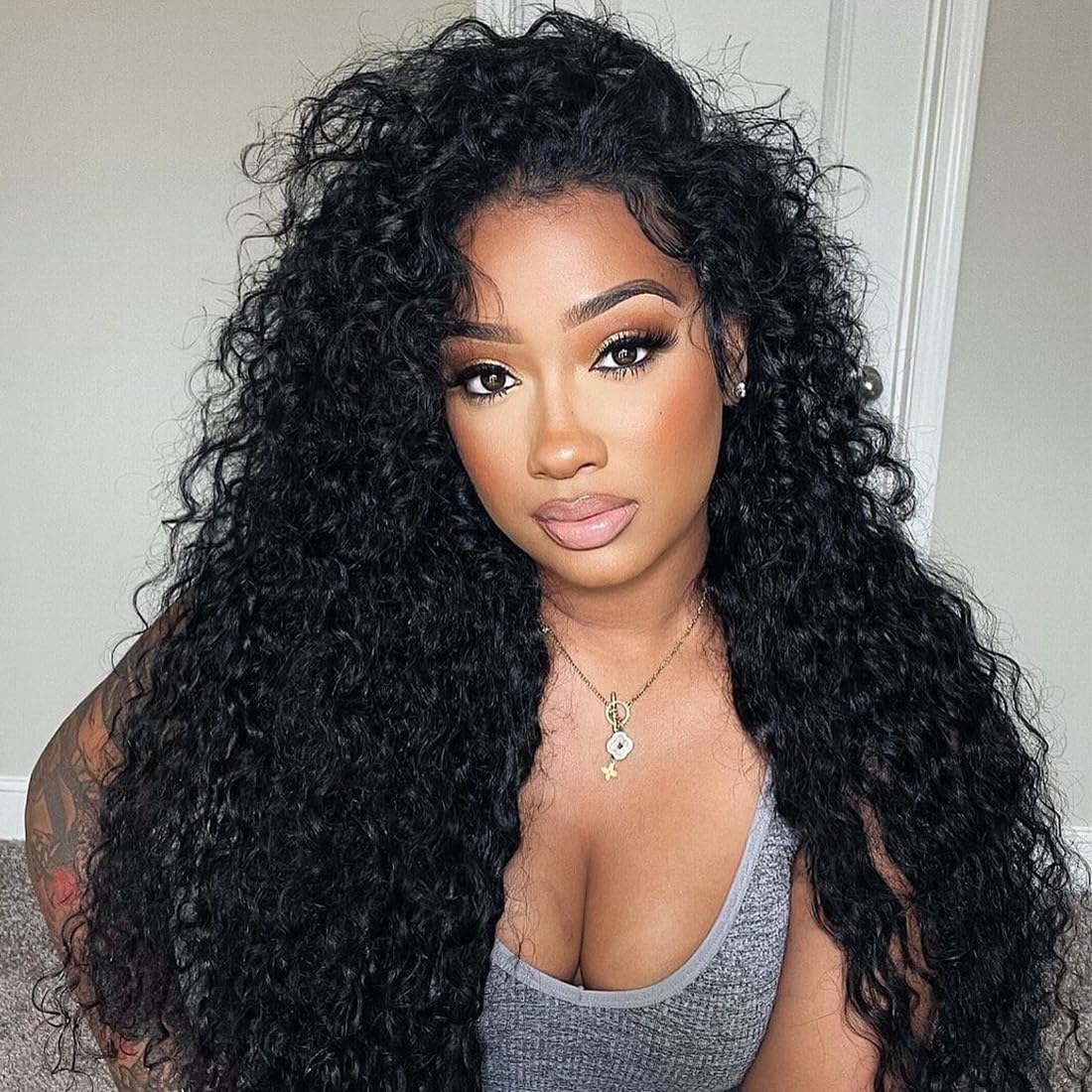 OQ Hair Water Wave Half Wig for Effortless Style and Comfort