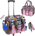 Rolling Cleaning Caddy Bag with Detachable Trolley for Home Use