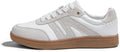 Women Retro Gum Sole Leather Sneakers - Comfortable Walking Shoe
