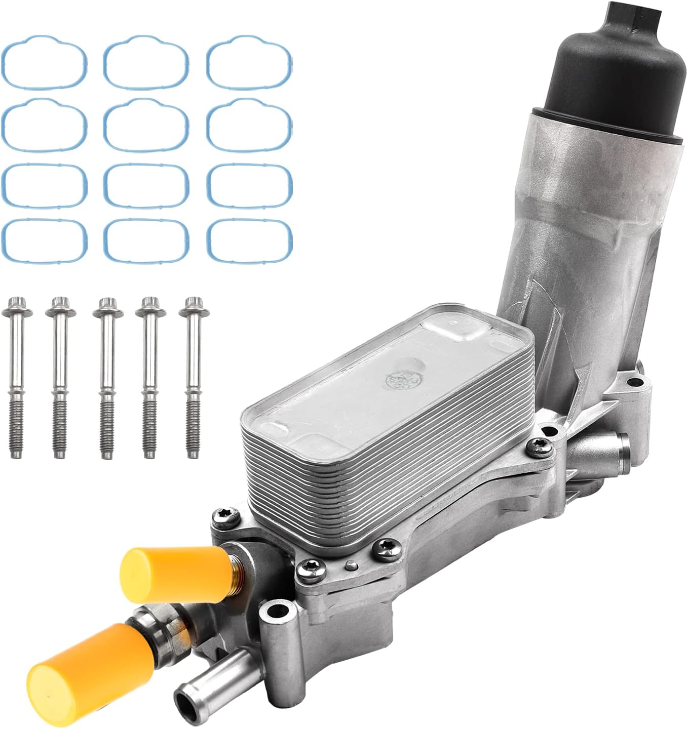 Aluminum Oil Filter Housing Engine Oil Cooler for 2011-2017 Models