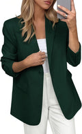 Blazers for Women Long Sleeve Open Front Suit Jacket - Work & Fall