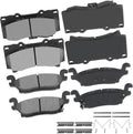 cci yu D1119 D1120 Ceramic Front Rear Brake Pad Set - Quiet, Durable