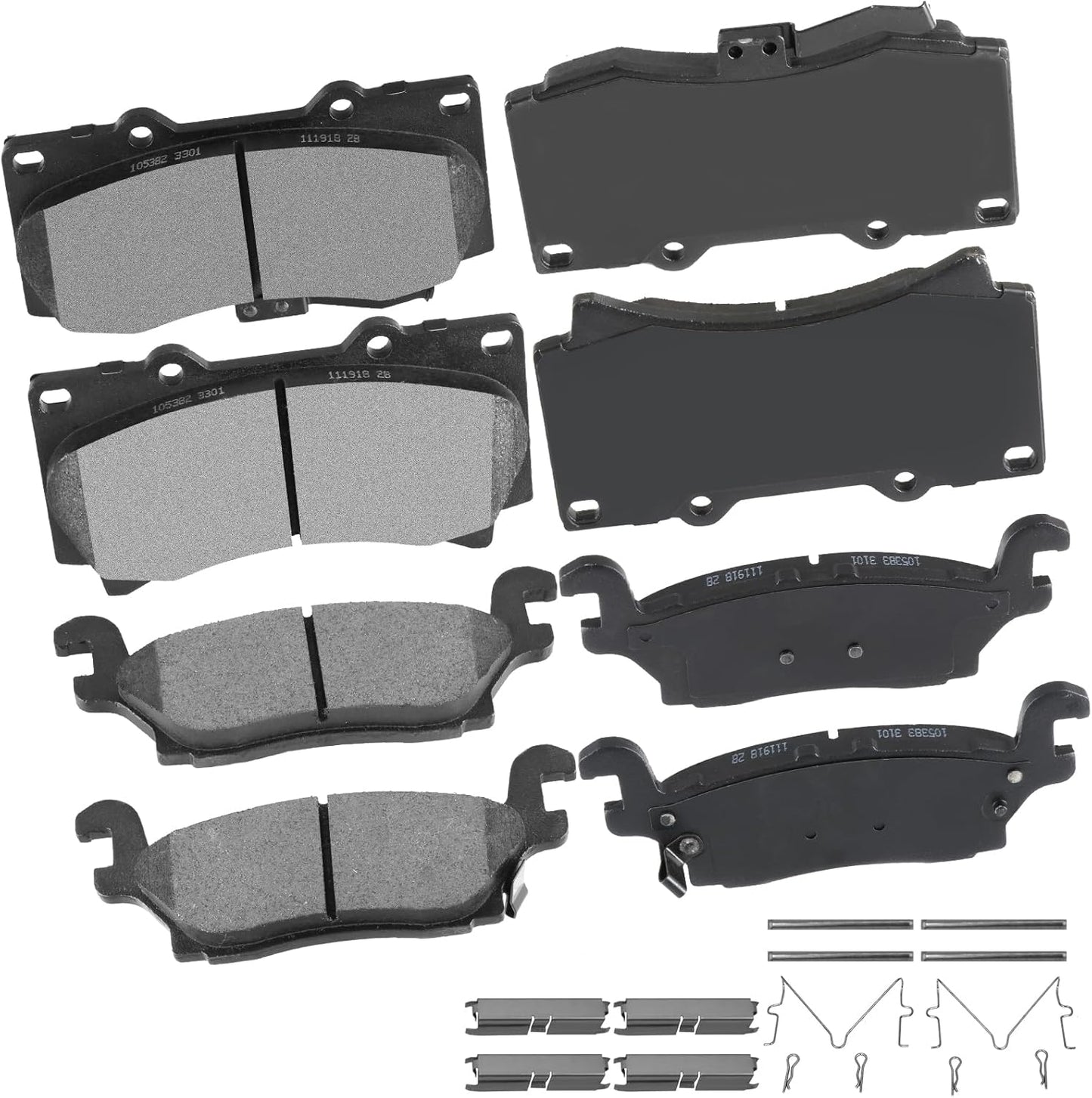 cciyu D1119 D1120 Ceramic Brake Pad Set for Hummer H3 H3T