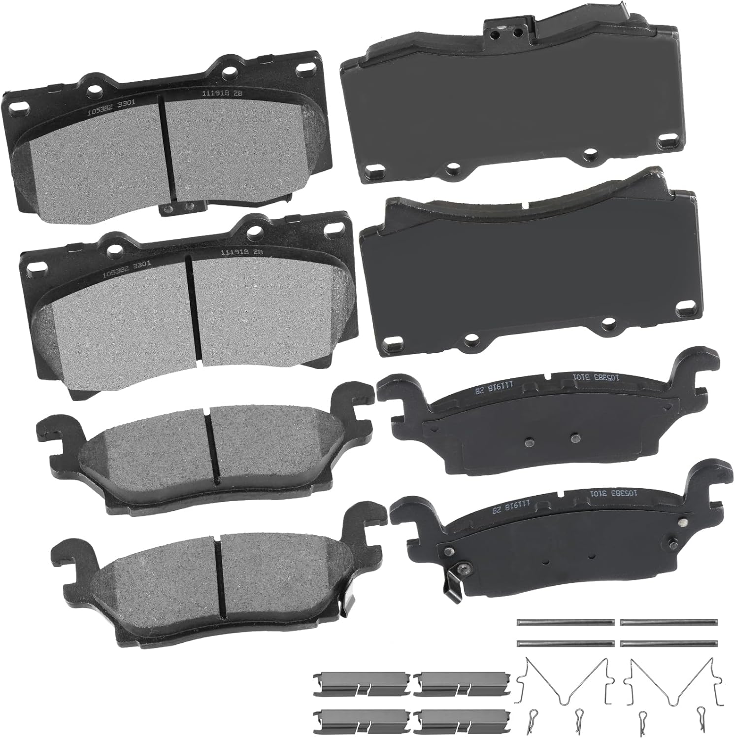 cciyu D1119 D1120 Ceramic Brake Pad Set for Hummer H3 H3T