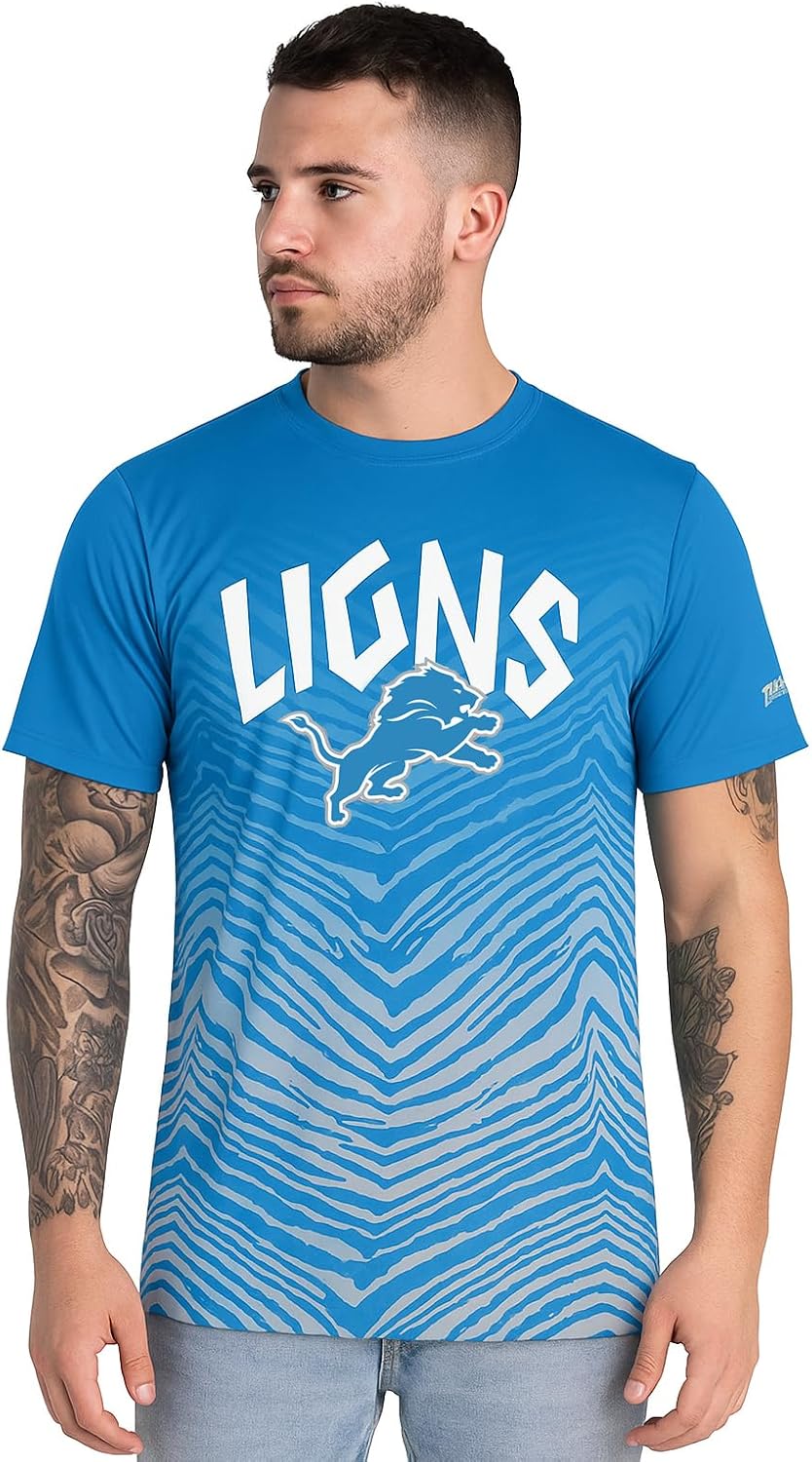 Zubaz NFL Teams Men's Short Sleeve Graphic T-Shirt for Fans