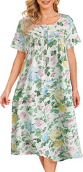 Bloggerlove Nightgowns for Women 100% Cotton Sleepwear - Soft Women's