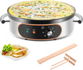 BOEASTER 16 Non-Stick Electric Crepe Maker - Adjustable Temp Control