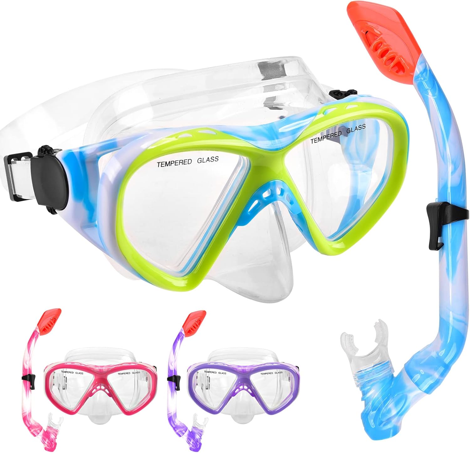 180 Panoramic View Kids Snorkel Set - ACQCES