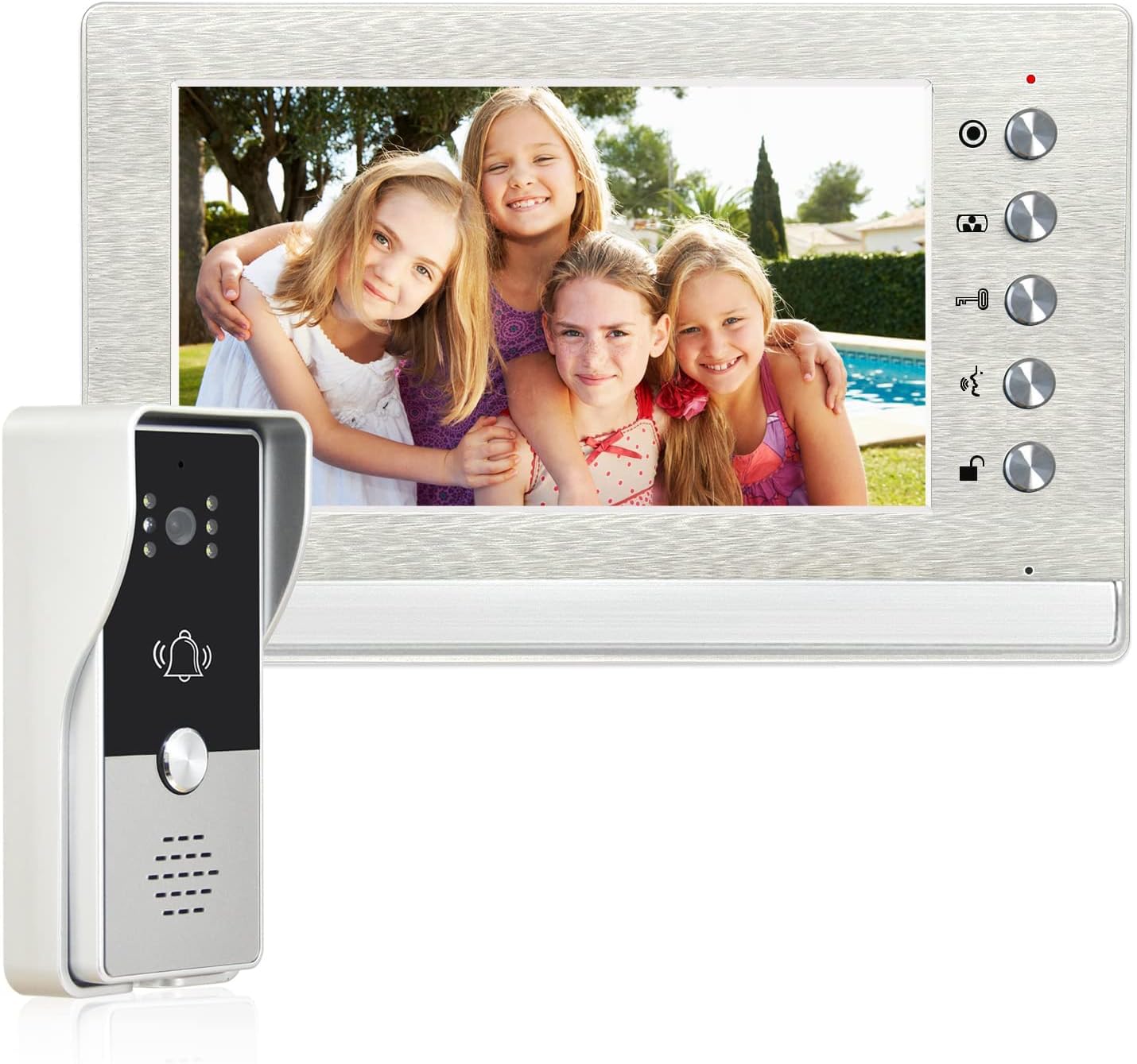 7 Inches Video Doorbell Intercom System for Home and Office