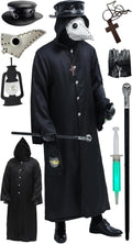 White Plague Doctor Bird Mask and Hat Combo Set - Small to Large