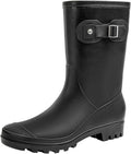 Mid Calf Waterproof Rain Boots for Women - Comfortable Garden Boots