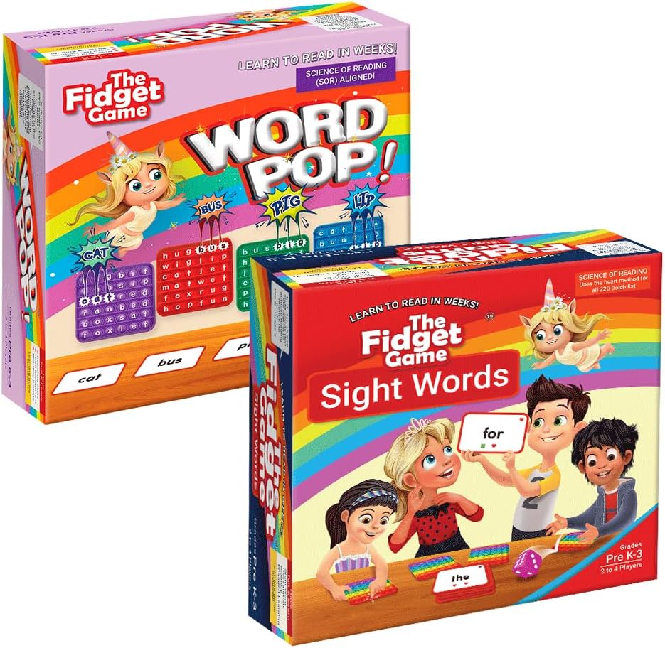 The Fidget Game Ultimate Reading Bundle for Kids Learning Fun
