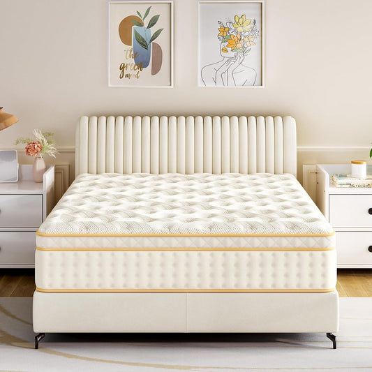 10 Inch Full Mattress with Gel Memory Foam & Pocketed Coils