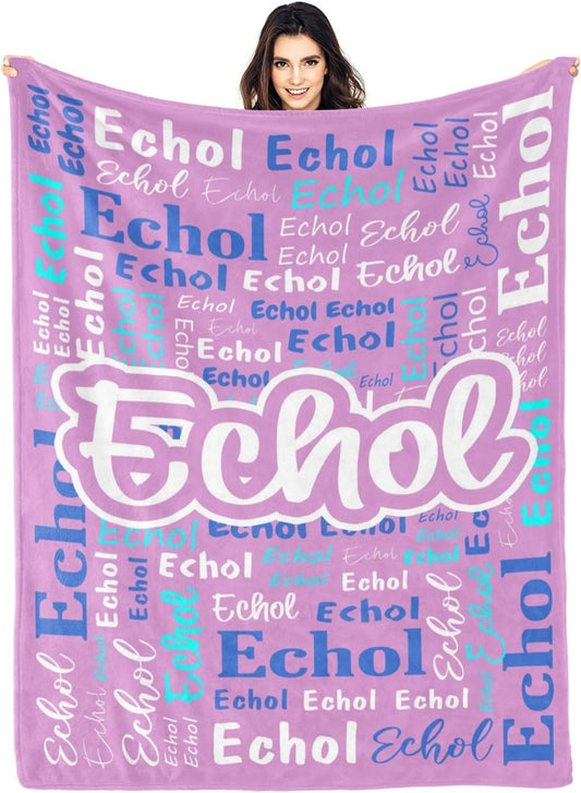 Custom Blanket with Name Personalized for Kids and Adults