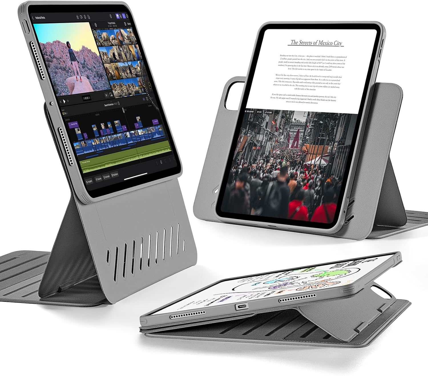 ESR iPad Pro 11 Inch Case with Rotating Magnetic Cover and Stand