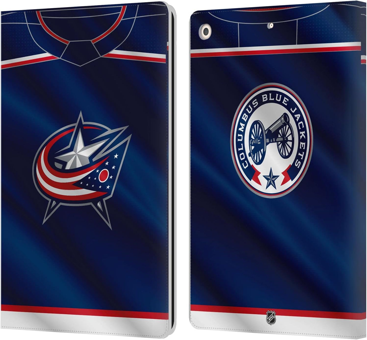 Columbus Blue Jackets Leather Wallet Case for iPad 10.2 2019-2021